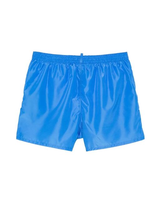 DSquared² Logo Zwemshorts in het Blue voor heren