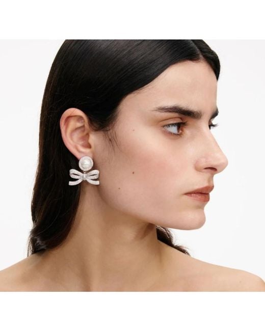 Earrings di Self-Portrait in Metallic