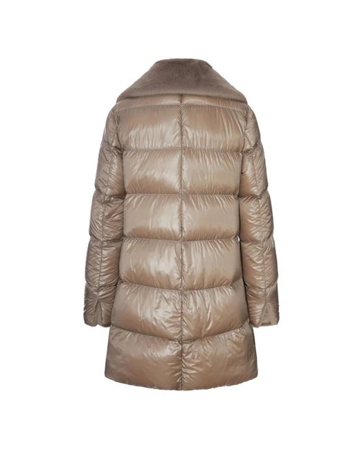 Down Coats Herno de color Brown