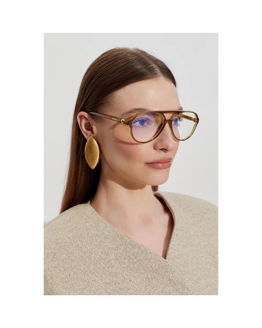Glasses di Jacquemus in Metallic