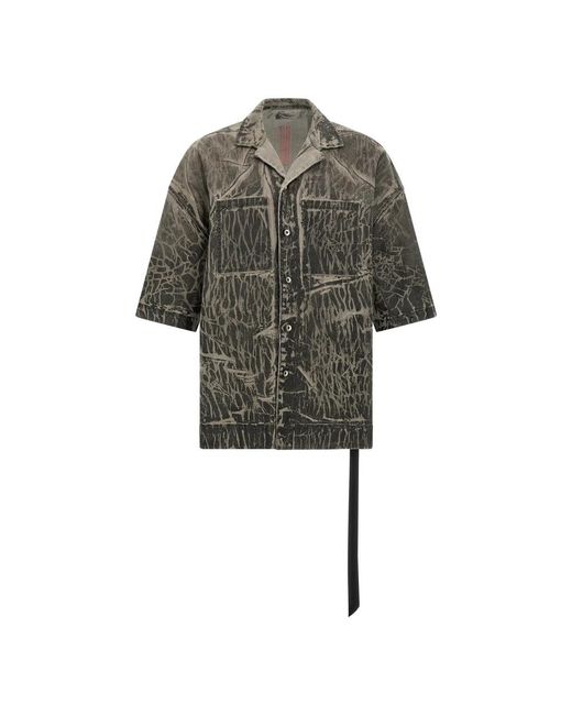 Rick Owens Gray Denim Shirts for men