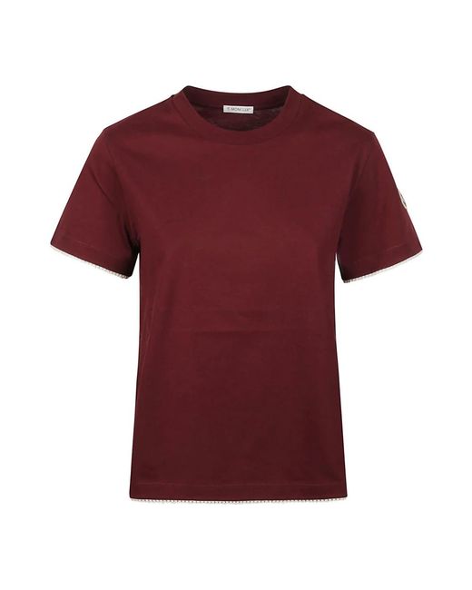 Moncler Red T-Shirts