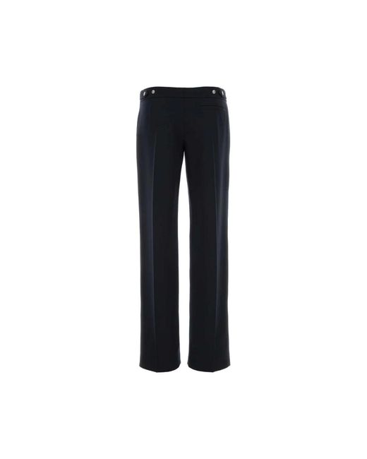 McQueen Black Straight Trousers