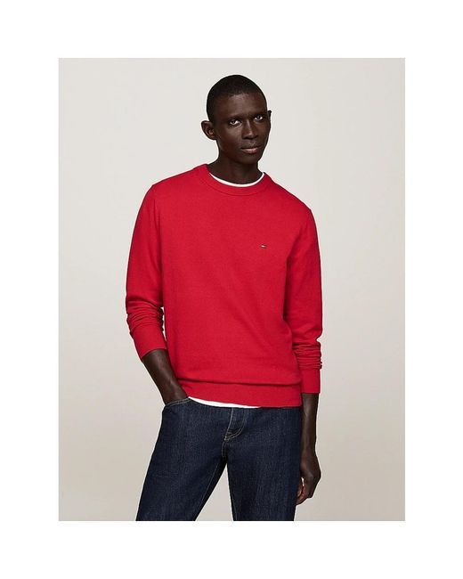 Tommy Hilfiger Red Cashmere Knitwear for men