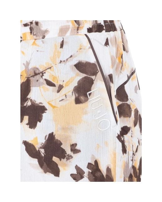Liu Jo White Wide Trousers