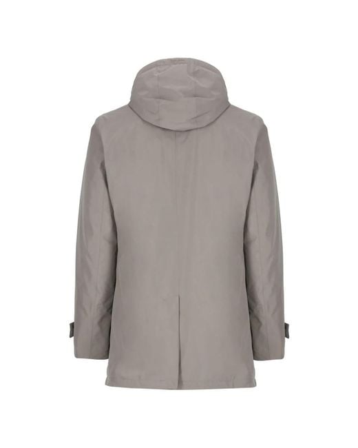 Herno Gray Winter Jackets for men