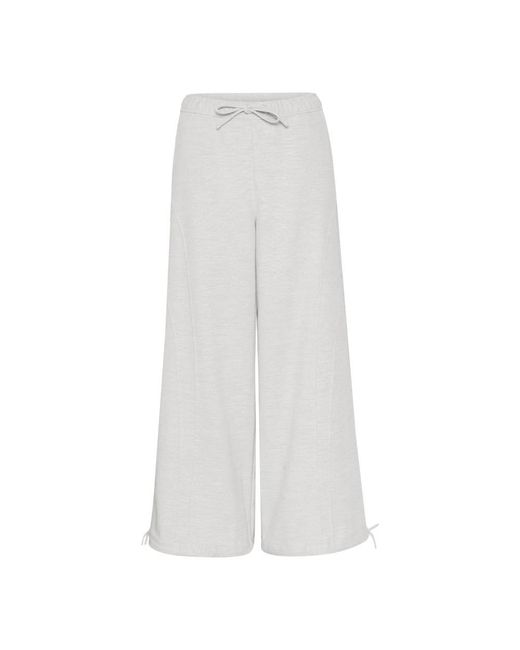 Gestuz White Wide Trousers