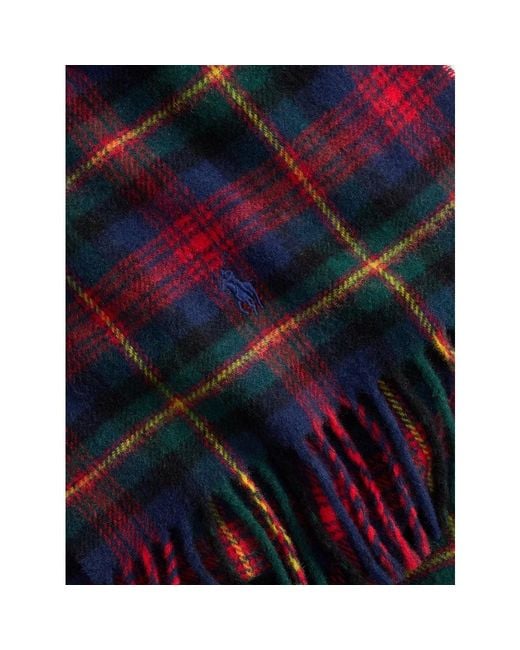 Ralph Lauren Red Winter Scarves for men
