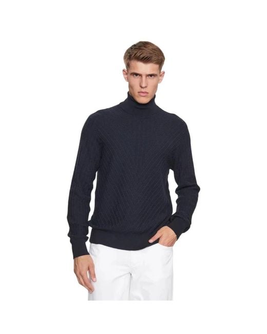 ARMANI EXCHANGE Blue Turtlenecks for men