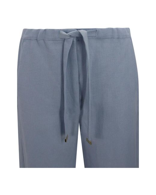 Max Mara Blue Straight Trousers