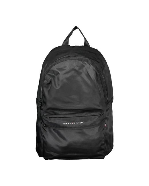 Tommy Hilfiger Schwarzer rucksack mit laptopfach in Black für Herren