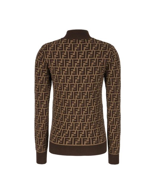 Fendi Brown Turtlenecks