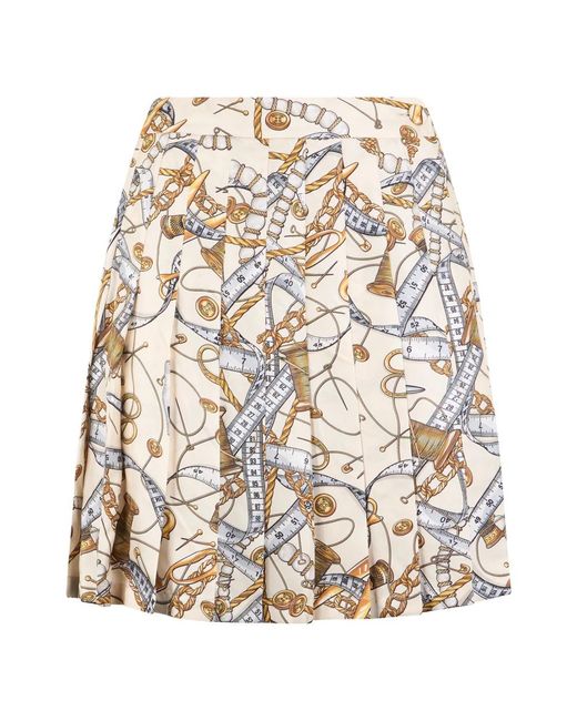 Moschino Geplooide Rok in het Natural