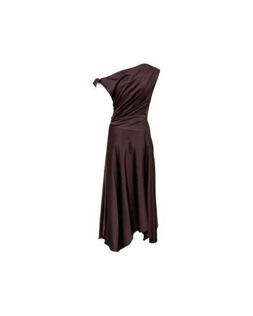 Party Dresses Staud de color Brown