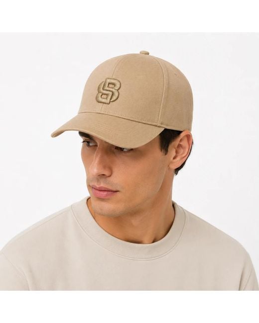 Boss Baseball Cap in het Natural voor heren
