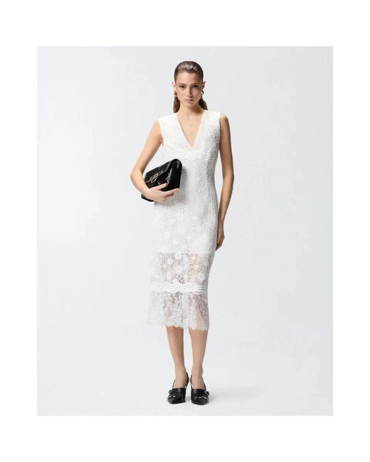 Pinko White Midi Dresses
