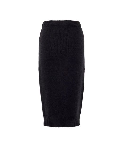 Tom Ford Black Schwarzer Baumwoll Bleistiftrock
