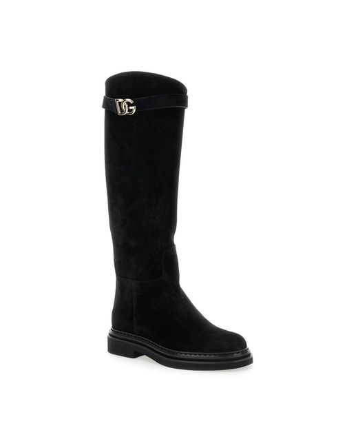 Dolce & Gabbana Black High Boots