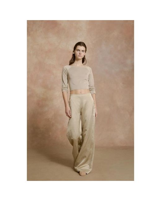Cortana Natural Wide Trousers