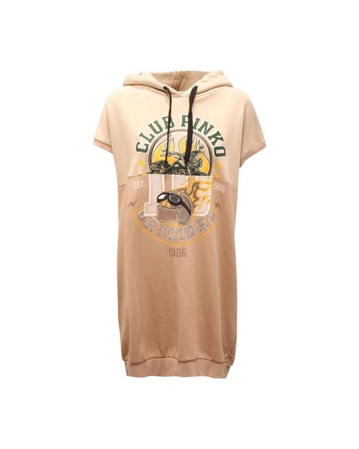 Pinko Natural Short Dresses
