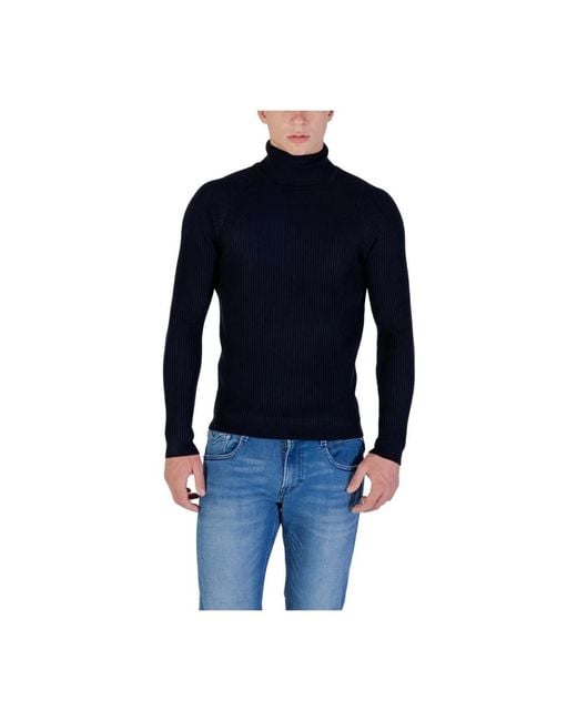 Antony Morato Blue Turtlenecks for men