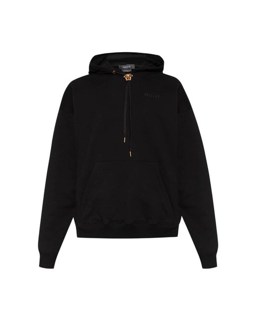 Versace Baumwollkapuzenpullover in Black für Herren