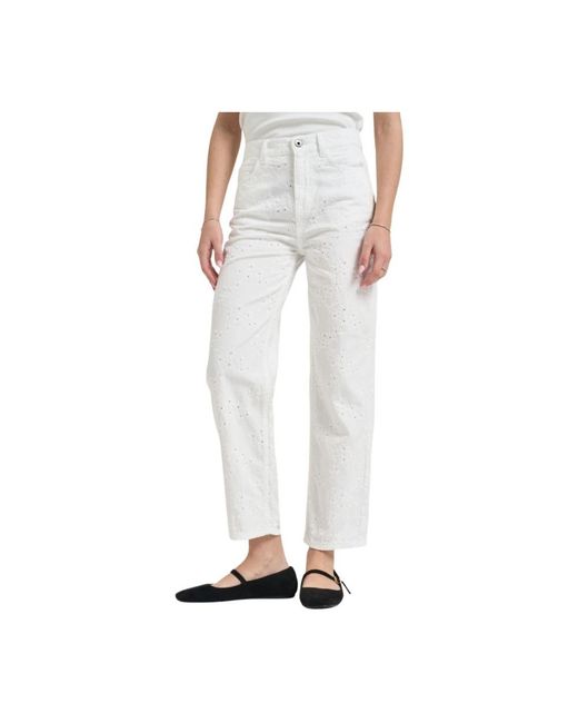 Liu Jo White Cropped Jeans