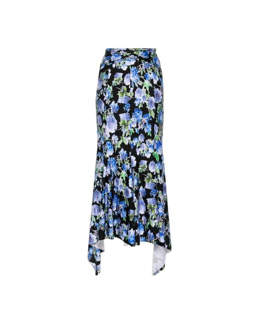 Philosophy Di Lorenzo Serafini Blue Midi Skirts