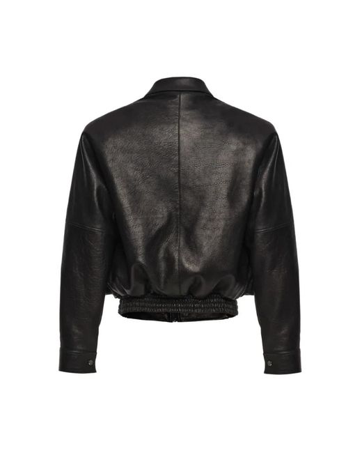 Magda Butrym Black Leather Jackets