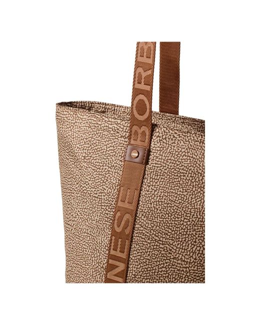 Borbonese Brown Eco line shopper handtasche