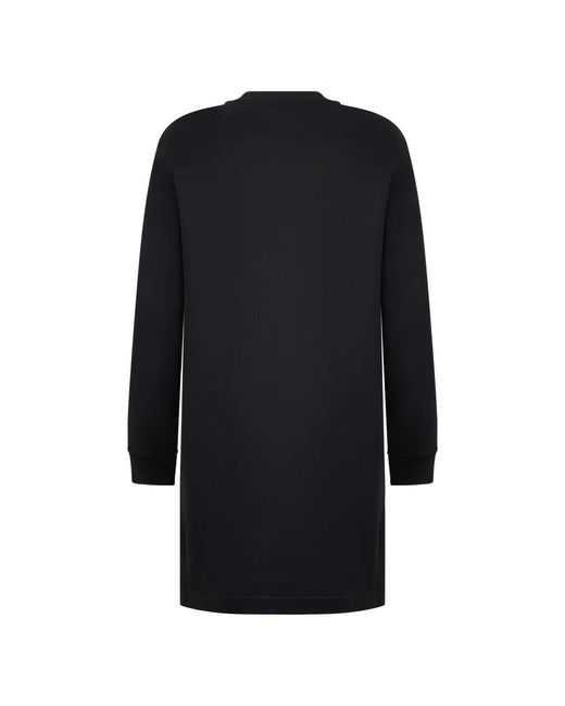 Moschino Minimalistische Sweaterjurk Met Teddybeerprint in het Blue