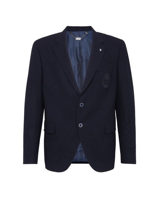 Billionaire Jassen ,Blauw ,Wol Blazer in het Blue voor heren