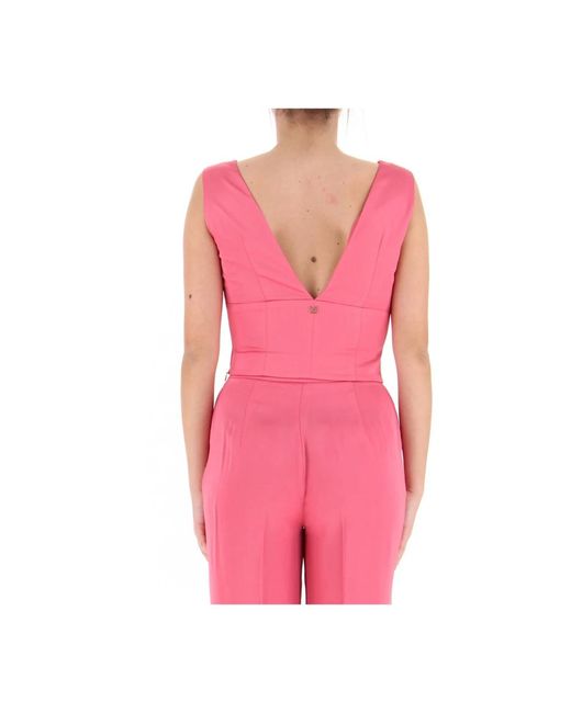 Tops > sleeveless tops Guess en coloris Pink