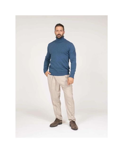 Ballantyne Turtlenecks in het Blue voor heren