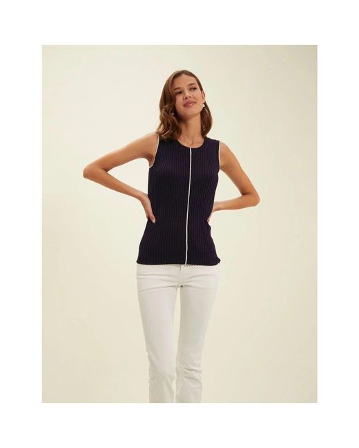 Round-Neck Knitwear Ines De La Fressange Paris en coloris Blue