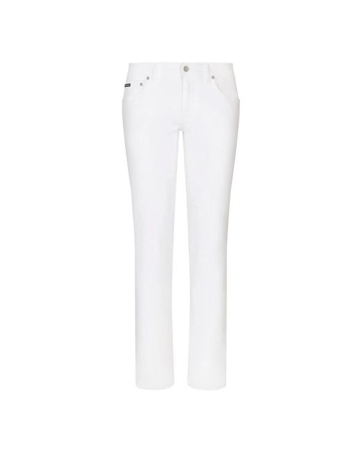 Jeans > slim-fit jeans Dolce & Gabbana pour homme en coloris White