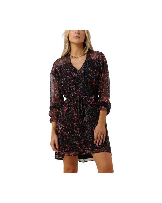 Freebird by Steven Black Chiffon Konfetti Kleid Rot