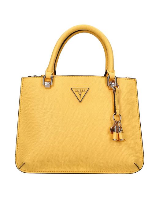 Guess Yellow Handbags