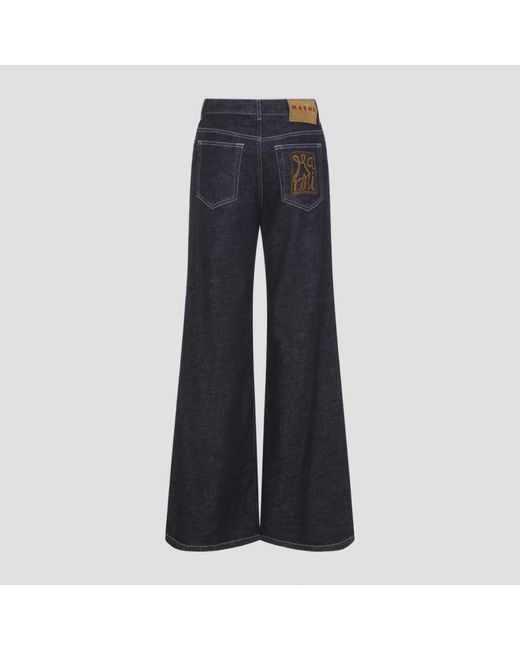 Marni Blue Wide Jeans