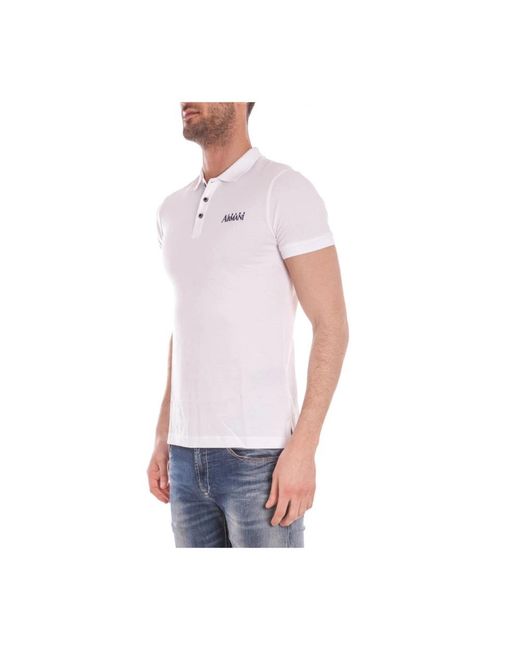 Armani Jeans White Polo Shirts for men