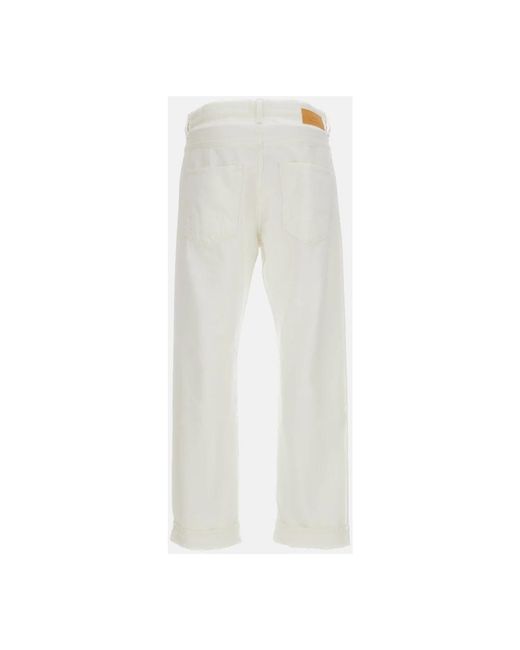 Tela Genova White Straight Fit Jeans for men