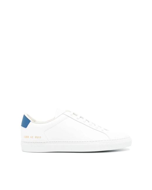 Common Projects Weiß blau retro klassischer sneaker in White für Herren