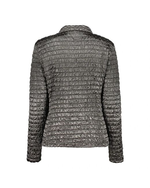 Moorer Jassen ,Grijs ,Polyester Gevoerde Jas Met Tweewegrits En Zakken in het Gray