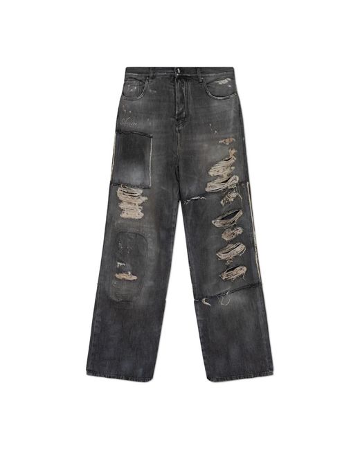 Amiri Gray Straight Jeans for men