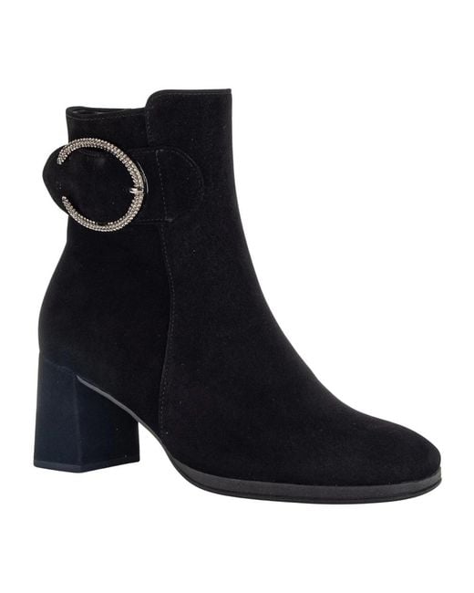 Gabor Blue Heeled Boots