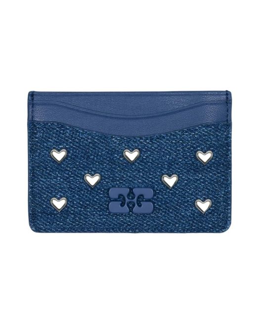 Ganni Blue Wallets & Cardholders