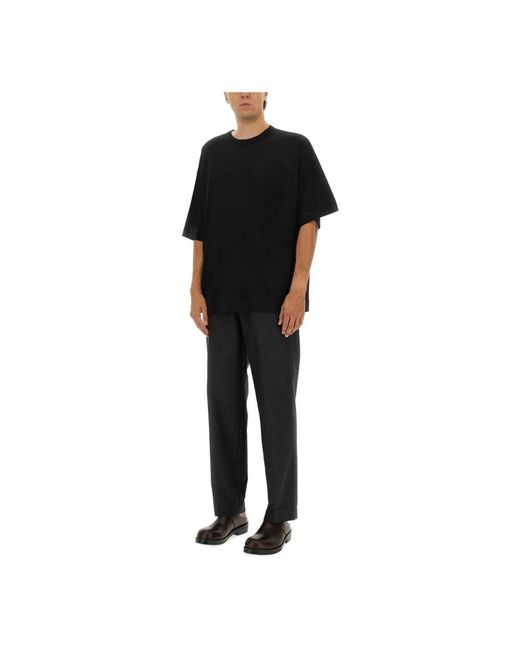 Dries Van Noten Black Straight Trousers for men