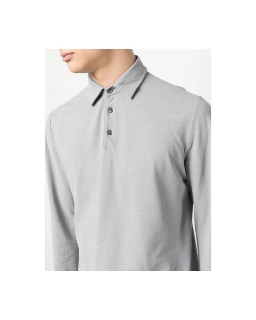 Zanone Gray Polo Shirts for men