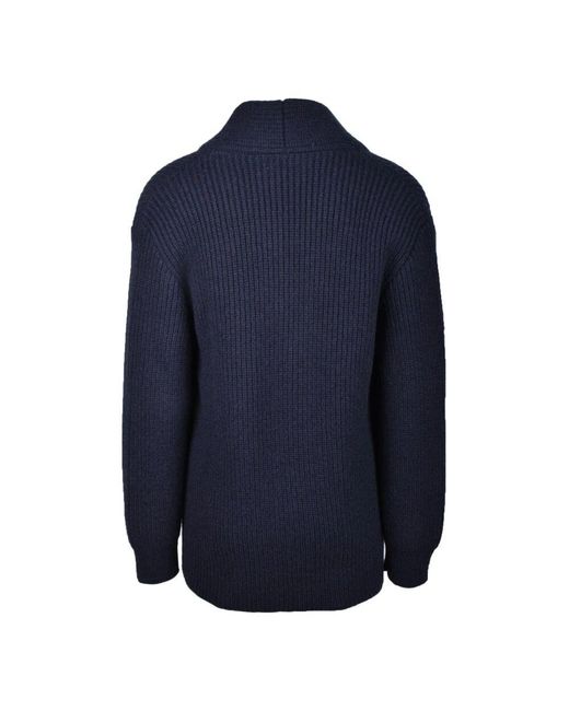 Grifoni Wollmischung strickpullover in Blue für Herren
