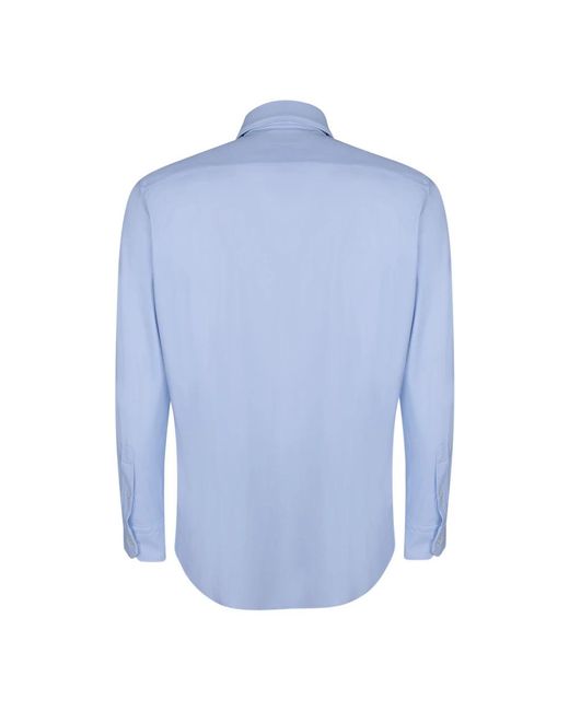 Dell'Oglio Blue Casual Shirts for men